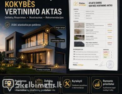 ATLIKTŲ DARBŲ KOKYBĖS VERTINIMO AKTAS