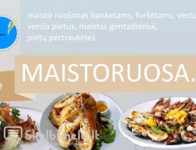 Maisto ruošimas pobūviams. Maistas banketams, fu